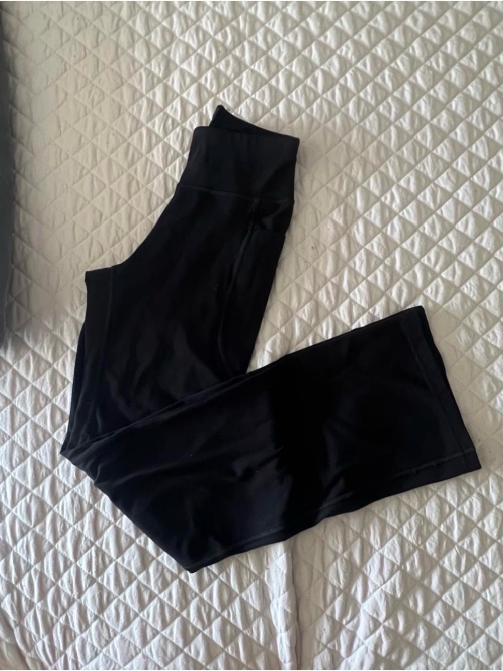 Black Boot-Cut Pants